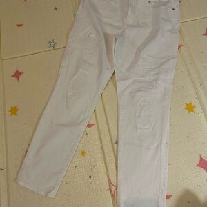 Chico's White Ankle & Cropped Jeans